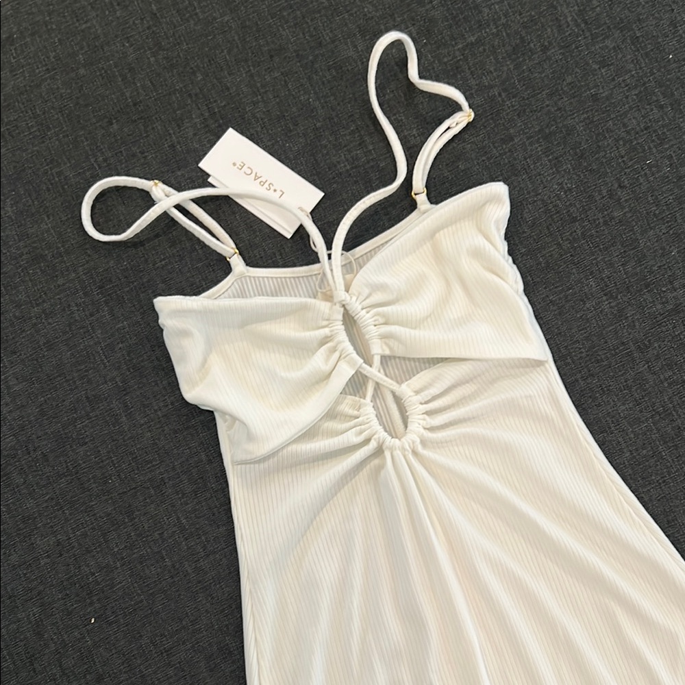 l*space Elery Ribbed Cutout dress